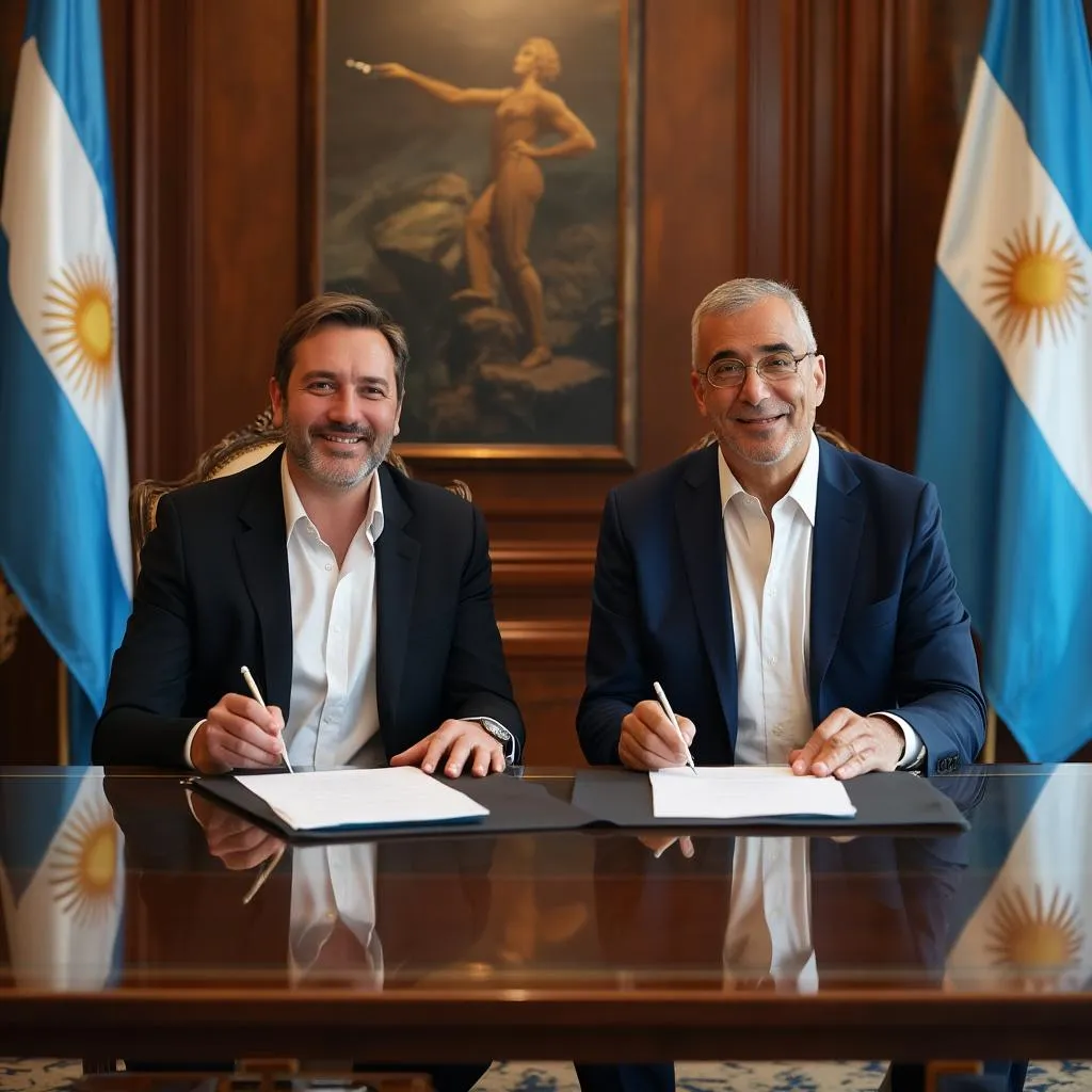Firma de acuerdo internacional